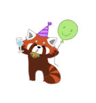 little red panda（個別スタンプ：39）