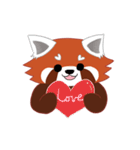 little red panda（個別スタンプ：40）