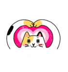 Happy calico cat（個別スタンプ：6）