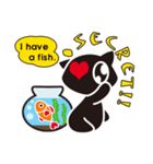 Loving Cat and Fish Story（個別スタンプ：1）