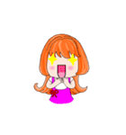 ORANGE GIRL mood articles（個別スタンプ：21）