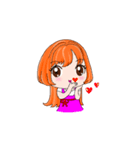 ORANGE GIRL mood articles（個別スタンプ：36）