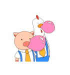 トリくんとブタくん（個別スタンプ：37）