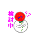 仕事中の雪だるま（個別スタンプ：13）