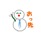 仕事中の雪だるま（個別スタンプ：38）