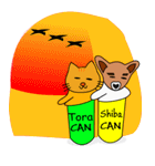 Shiba CAN and Tora CAN (Eng)（個別スタンプ：31）