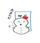 ツンデレ雪だるま（個別スタンプ：10）