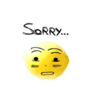 The lemon's face（個別スタンプ：37）