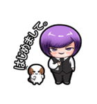 Purple and Grey Head Boys！ Batista（個別スタンプ：1）