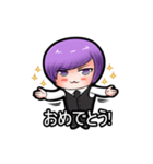 Purple and Grey Head Boys！ Batista（個別スタンプ：2）