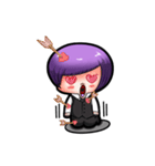 Purple and Grey Head Boys！ Batista（個別スタンプ：7）