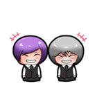 Purple and Grey Head Boys！ Batista（個別スタンプ：33）