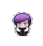 Purple and Grey Head Boys！ Batista（個別スタンプ：35）