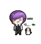 Purple and Grey Head Boys！ Batista（個別スタンプ：37）