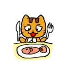 Orange Kitty - Buru（個別スタンプ：18）