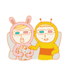 Bee ＆ Bunny（個別スタンプ：8）