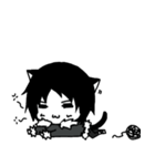 The black hair boy（個別スタンプ：2）