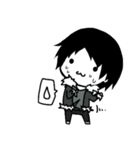 The black hair boy（個別スタンプ：3）