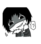 The black hair boy（個別スタンプ：14）