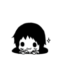 The black hair boy（個別スタンプ：23）