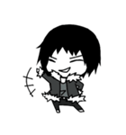 The black hair boy（個別スタンプ：24）