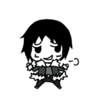 The black hair boy（個別スタンプ：29）