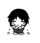 The black hair boy（個別スタンプ：31）