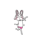 An optimistic yet Funny Bunny(for all)（個別スタンプ：3）