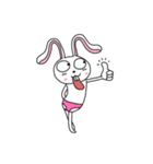 An optimistic yet Funny Bunny(for all)（個別スタンプ：12）