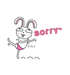 An optimistic yet Funny Bunny(for all)（個別スタンプ：20）