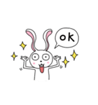 An optimistic yet Funny Bunny(for all)（個別スタンプ：21）