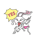 An optimistic yet Funny Bunny(for all)（個別スタンプ：37）