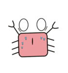 crab's name is YUJI KUBOTA.（個別スタンプ：18）