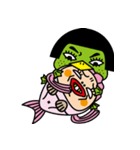 Fish ＆ Kappa（個別スタンプ：34）