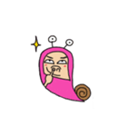 QQ PINK SNAILS（個別スタンプ：1）