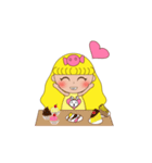 Yellow the little girl（個別スタンプ：31）