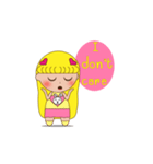 Yellow the little girl（個別スタンプ：37）