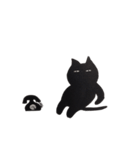 くろねこ（メス）（個別スタンプ：10）