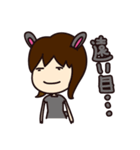 うさぎ女子（個別スタンプ：9）