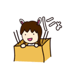 うさぎ女子（個別スタンプ：25）