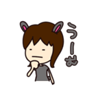 うさぎ女子（個別スタンプ：28）