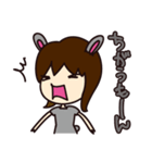 うさぎ女子（個別スタンプ：31）