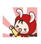 redhood bunny（個別スタンプ：3）