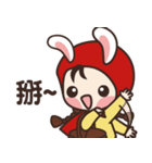 redhood bunny（個別スタンプ：7）