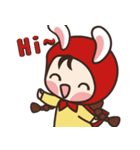 redhood bunny（個別スタンプ：28）