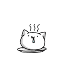 The white cat and powder（個別スタンプ：6）