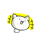 The white cat and powder（個別スタンプ：18）