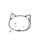 The white cat and powder（個別スタンプ：27）