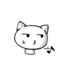 The white cat and powder（個別スタンプ：28）