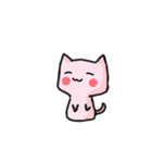 The white cat and powder（個別スタンプ：34）